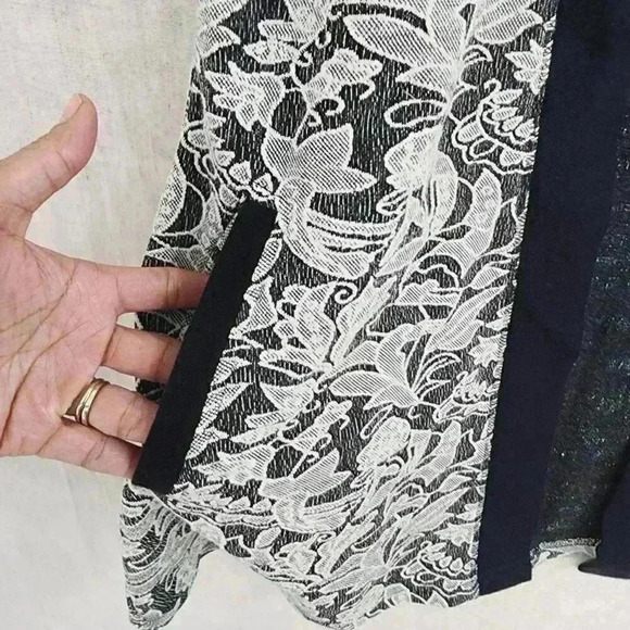 Parsley & Sage Floral Paisley Open Front Vest Cardigan Women's Size S 9311P - Picture 4 of 7